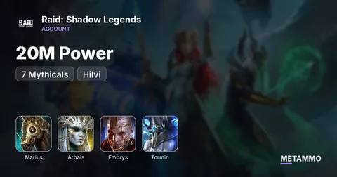 20M Power | 7 Mythicals | Marius, Arbais, Embrys | Tormin + Hilvi