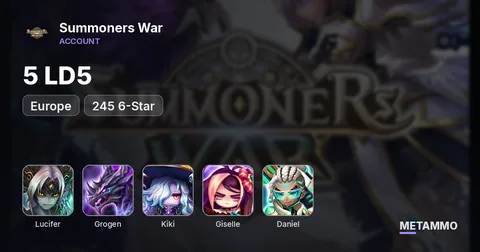 EU | 5 LD5 | Lucifer, Grogen, Kiki, Giselle, Daniel | 245 6-Star