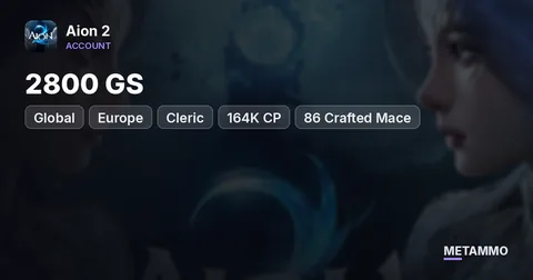 Cleric | 2800 GS | 164K CP | 86 Crafted Mace | Main Skill Lv20 | Genus 10 | Global EU Zikel Asmodian