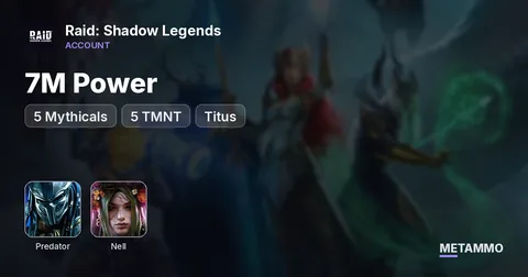 7M Power | 5 Mythicals | Predator, Nell | 5 TMNT | Titus