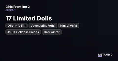 OTs-14 V6R1 | Voymastina V6R1 | Klukai V6R1 | 17 Limited Dolls | 41.5K Collapse Pieces | Darkwinter