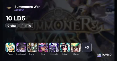 Global 10 LD5 P1 RTA: Asima/Dark Gandalf/Fridrion/Maya/Ongyouki/Seimei/Talisman/Vivachel/Woonsa/Xiana