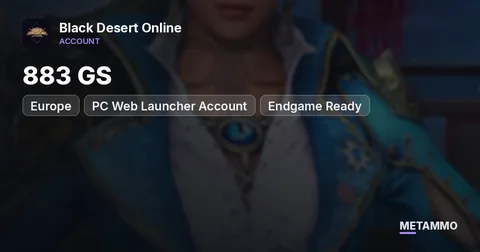 EU Server | 883 GS | PC Web Launcher Account | Endgame Ready