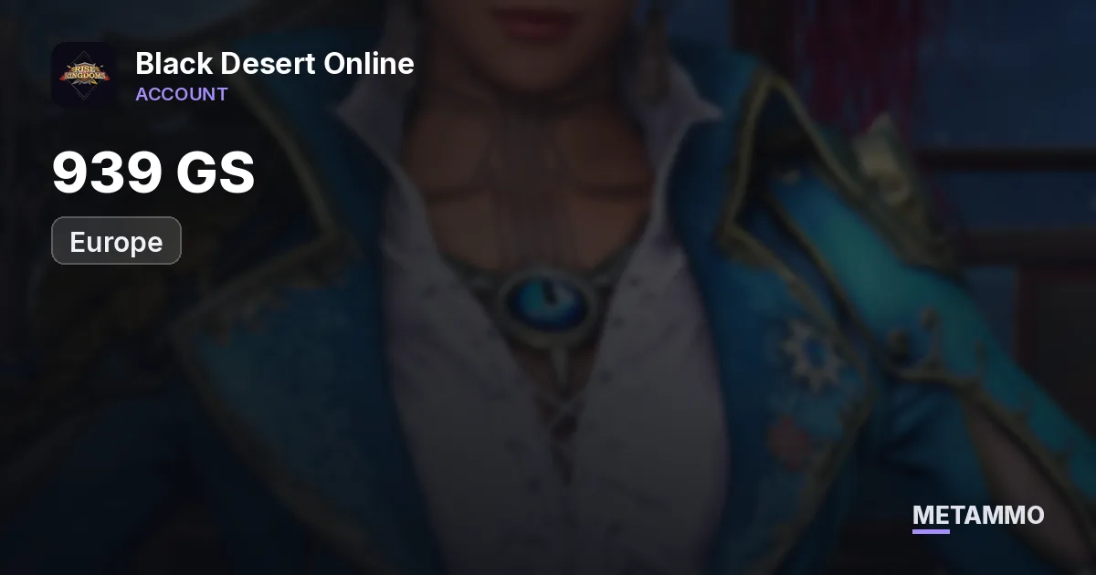939 GS | EU Server - Black Desert Online account summary