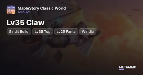 Bandit Lv36 | Sindit Build | Lv35 Claw | Lv35 Top | Lv25 Pants | Windia