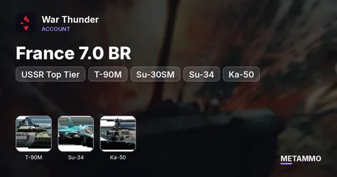 USSR Top Tier + France 7.0 BR | T-90M, Su-30SM, Su-34, Ka-50, Pantsir-S1 | M26 Skins