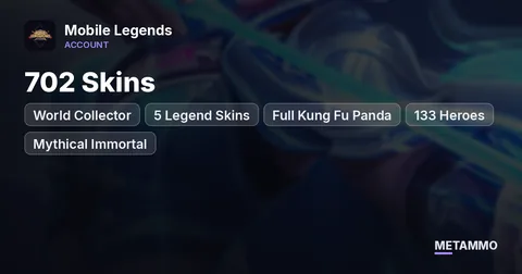 World Collector | 702 Skins | 5 Legend Skins | Full Kung Fu Panda | 133 Heroes | Mythical Immortal