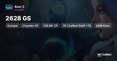 Chanter 45 | 2628 GS | 139.8K CP | 70 Crafted Staff +15 | 24M Kina | Membership | EU Tiamat Elyos