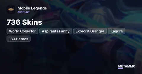 World Collector | 736 Skins | Aspirants Fanny | Exorcist Granger + Kagura | 133 Heroes