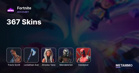 367 Skins | Travis Scott | Leviathan Axe | Ahsoka Tano | Mandalorian | Deadpool