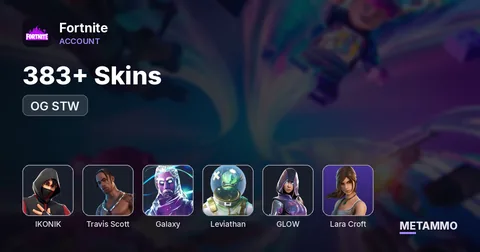 383+ Skins | OG STW | IKONIK | Travis Scott | Galaxy | Leviathan | Glow | Lara Croft