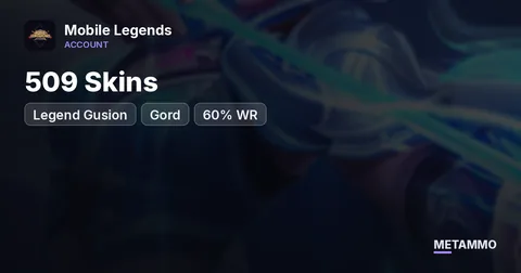 509 Skins | Legend Gusion + Gord | Sasuke, Gojo, Megumi, Killua, Kai | Mythical Immortal | 60% WR