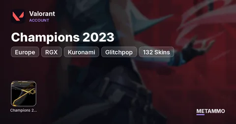 [EU] Champions 2023 | RGX | Kuronami | Glitchpop | 132 Skins