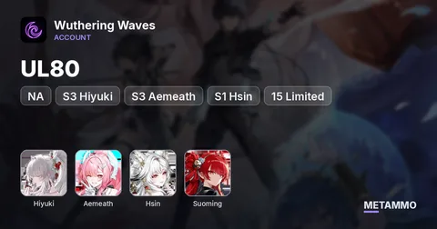 NA UL80 | S3 Hiyuki | S3 Aemeath | S1 Hsin | 15 Limited + 13 Signature Weapons | Suoming Sig