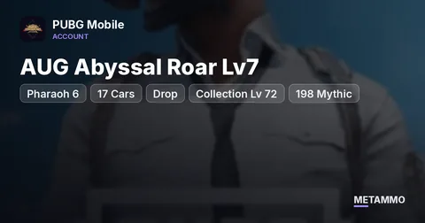 Pharaoh 6 | 17 Cars + Drop | AUG Abyssal Roar Lv7 | Collection Lv 72 | 198 Mythic | 20+ Kill Chats