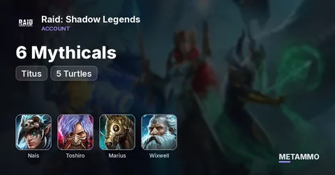 6 Mythicals | Nais, Toshiro, Marius | Titus + Wixwell, 5 Turtles