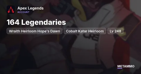 Wraith Heirloom Hope's Dawn | Cobalt Katar Heirloom | 164 Legendaries | Lv 248 | EA App/Steam