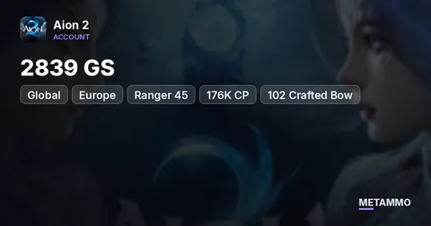 Ranger 45 | 2839 GS | 176K CP | 102 Crafted Bow | 2 Crafted Rings 86 GS | Global EU Ulgorn Asmodian