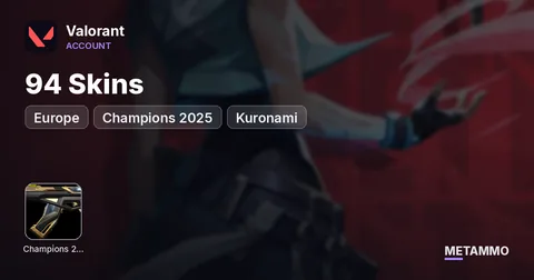 [EU] Champions 2025 | Kuronami | 94 Skins