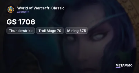 Thunderstrike - Troll Mage 70 ■ GS 1706 ■ Mining 375