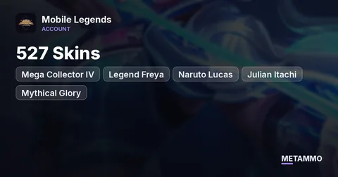 Mega Collector IV | 527 Skins | Legend Freya | Naruto Lucas + Julian Itachi | Mythical Glory