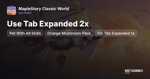 Lvl 64 Bandit | Pet With All Skills | Orange Mushroom Pack | Use Tab Expanded 2x | Etc Tab Expanded 1x