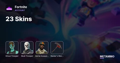OG Ghoul Trooper + OG Skull Trooper + OG Aerial Assault Trooper + OG Raider's Revenge + 23 Skins