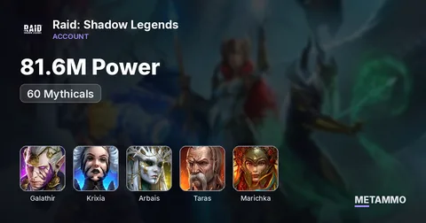 81.6M Power | 60 Mythicals | Galathir, Krixia, Arbais | Taras + Marichka