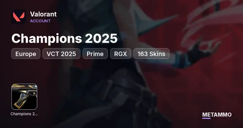 [EU] Champions 2025 | VCT 2025 | Prime | RGX | 163 Skins