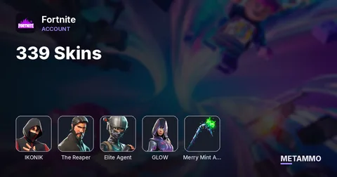 339 Skins | IKONIK | The Reaper | Elite Agent | Glow | Merry Mint Axe