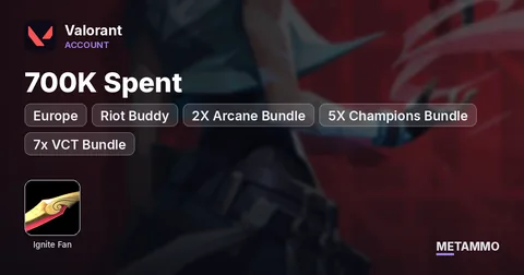 EU 700K Spent | Riot Buddy - 2X Arcane Bundle - 5X Champions Bundle - Ignite Fan - 7x VCT Bundle - 700+ Skins & more