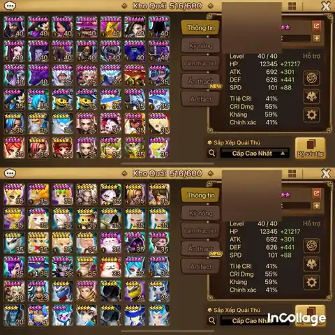 EUROPE | G2 | NEPHTHYS, LIGHT FERN, TIAN LANG, SON SHANG LAO, OBERON | MANY NAT 5 - Summoners War account screenshot 4