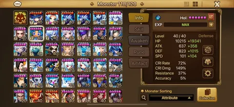 GLOBAL | G2 | VELASKA, RADGOLL, MAYA, TRINITY, QITIAN, OBERON, DARK GANDALF, JADUEL - Summoners War account screenshot 2