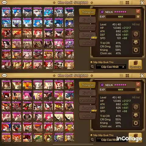 EUROPE | 10LD5 | WOONSA, YEONHONG, ZERATU, HAN, JAARA, ELUDIA, LYDIA, XIANA, ARELLA, ISIS | GREAT RUNES - Summoners War account screenshot 2