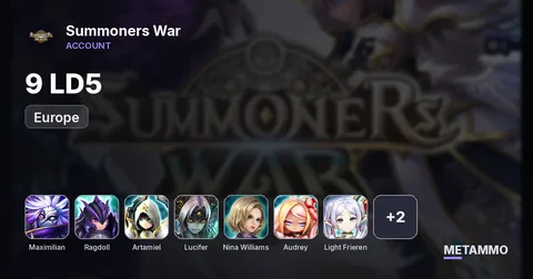 EUROPE | 9LD5 | MAXI, RADGOLL, ARTAMIEL, LUCIFER, LIGHT NINA, AUDREY, LIGHT FRIEREN, JULIANNE, HERTEIT