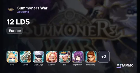 EUROPE | 12LD5 | LORA, ZERATH, LIGHT GOJO, AUDREY, ELLA, LIGHT FERN, LIGHT HWOARANG, MAYA, GURKHA, KIARA