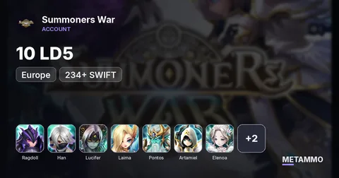 EUROPE | 10LD5 | RAGDOLL, HAN, LUCIFER, LAIMA, PONTOS, ARTAMIEL, ELENOA, AUDREY, BIRGITTA | 234+ SWIFT | GREAT RUNES