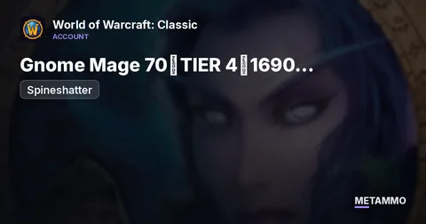 Spineshatter - Gnome Mage 70◈TIER 4◈1690 GS◈MINING/HERBALISM◈280% FLY◈