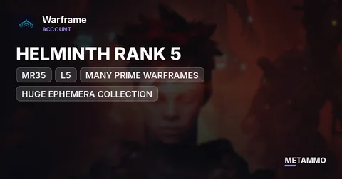 MR35 (L5) | HELMINTH RANK 5 | MANY PRIME WARFRAMES | HUGE EPHEMERA COLLECTION