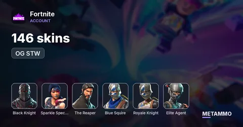 [PC] 146 skins | Black Knight | OG STW | Sparkle Specialist | The Reaper | Blue Squire | Royale Knight | Elite Agent