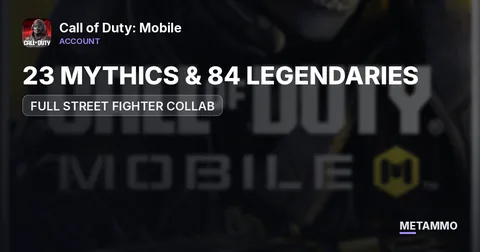 / 23 MYTHICS & 84 LEGENDARIES / FULL STREET FIGHTER COLLAB, MOTOKO - GHOST / FULL ACCESS /