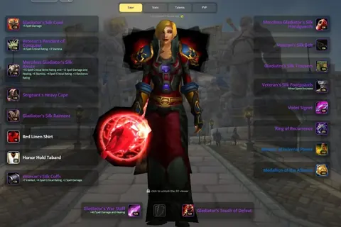 Spineshatter - Human Mage 70◈BiS PRERAID◈1425 GS◈ALCHEMY/HERBALISM◈60% FLY◈ - World of Warcraft: Classic account screenshot 3