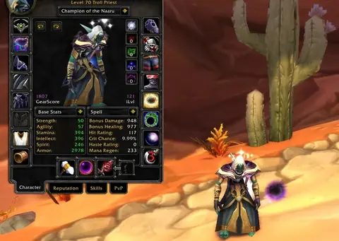 Spineshatter - Troll Priest 70 ■ SP1804 GS / DC 1860 GS ■ Phase 1 BiS ■ Skinning 375 ■ JC 375 ■ Fly 280% - World of Warcraft: Classic account screenshot 1