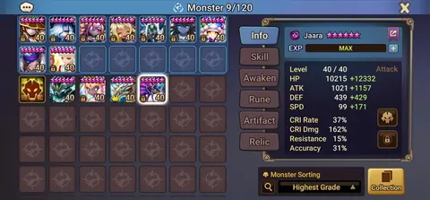 Global | 9 LD5 | Zerath+ Veronica+ Shan+ Cadiz+ Light Hwa+ Jaara+ Celia+ Bella+ Craig | 225 Swift | 500+ 6stars - Summoners War account screenshot 4