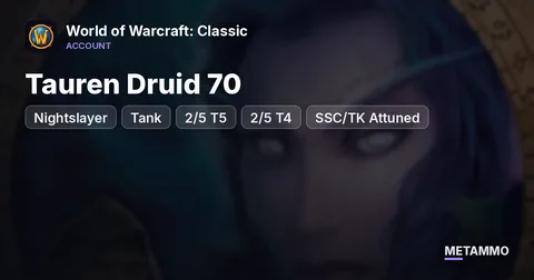 Nightslayer - Tauren Druid 70 ■ Tank ■ 2/5 T5 ■ 2/5 T4 ■ SSC/TK Attuned ■ Alch 375 / Herb 385 ■
