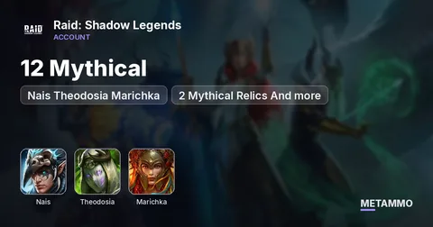 12 Mythical | Nais Theodosia Marichka | 2 Mythical Relics And more