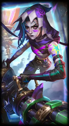 Arcane Fractured Jinx loading screen art