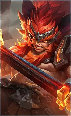 Aulus “Warrior of Ferocity” skin, Mobile Legends Default