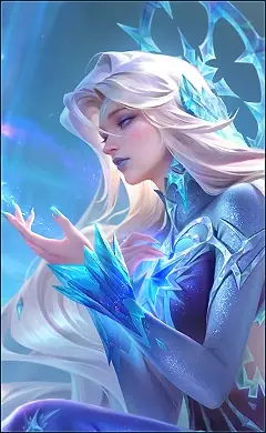 Aurora “Maiden of the Glacier” skin, Mobile Legends Default