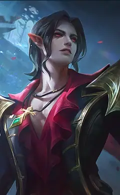 Cecilion “Embrace of Night” skin, Mobile Legends Default